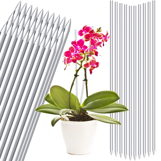 Acrylic Plant Stakes Garden Stakes Clear Orchid Stakes Sticks Potted Plant Support Stakes for Supporting Vines Grow Upright