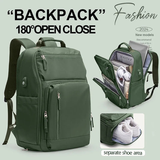 Backpack Biznesi i Udhëtimit me Kapacitet të Madh dhe Backpack Laptop për Burra dhe Gratë i papërshkueshëm nga uji dhe përshtaten për Laptopët e Laptopëve15.6-inç