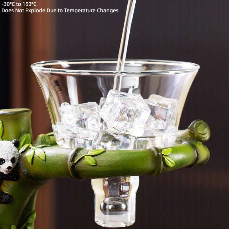 Lazy Kungfu Tea Pot Set Glass Household Magnetic Suction Teapot Living Room Tea Making Artifact Gaiwan Pu Erh Kettle