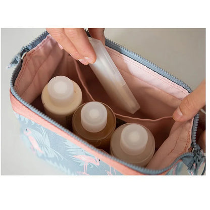 NUEVA MODA MODA COSMÉTICA Mujeres impermeables bolsas de maquillaje de maquillaje organizador de viajes kits de aseo portátiles Bolsas de maquillaje