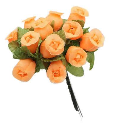 1 Bouquet Künstliche Blume 12 Rose Köpfe DIY Craft Home Party Hochzeitsdekoration