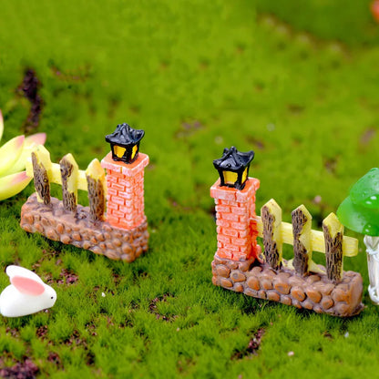 Figuras de jardín de micro hadas casa de madera vintage Miniaturas/Terrario Decoración de la casa de muñecas/suculentas Adornos de bricolaje Accesorios
