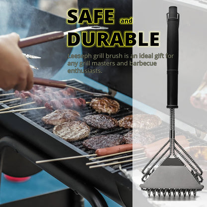 Brosse grillée de sécurité - Bristle Brussage BBQ sans barbecue résistant à la rouille Nettoyer de barbecue en acier inoxydable - Grands accessoires de grillades