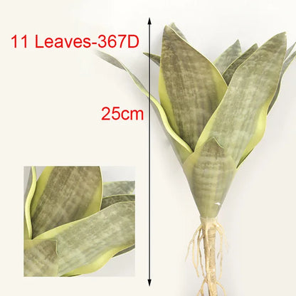 21CM-68CMArtificial Tiger Piran Plants Tropical Plastic Long Leaves Flower Arrangement Material Hotel Office Desktop Home Deco