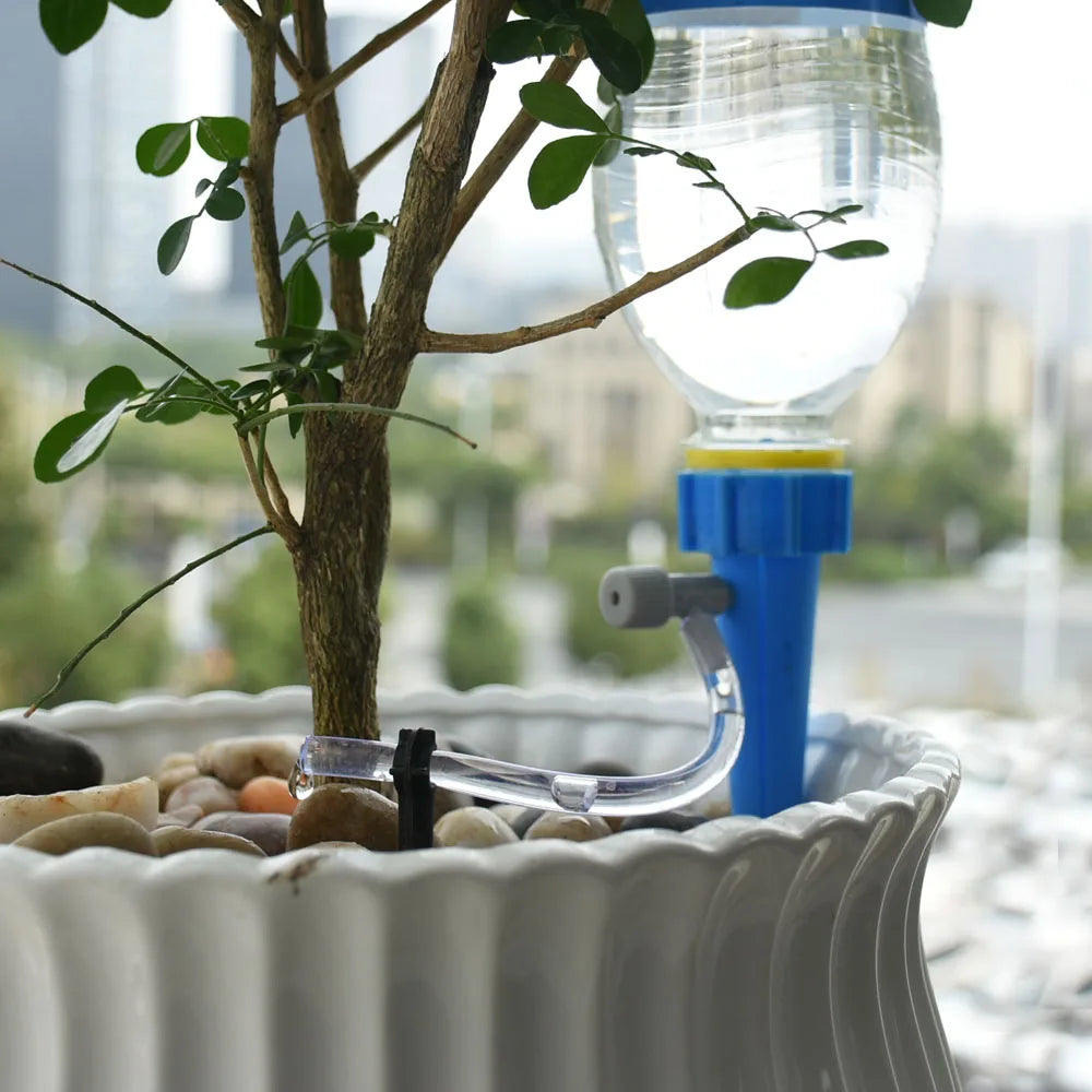 System nawadniania kroplówki kwiatowej Automatyczne narzędzie do podlewania na rośliny domowej dla balkonu domowego rośliny doniczkowe nawadnianie ogrodowe 1PCS