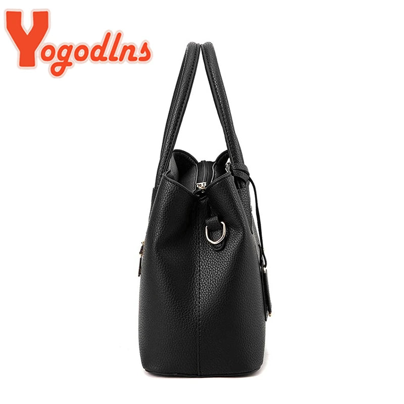 Yogodlns Slavné značkové značky Tašky Dámské kožené kabelky Nové luxusní dámské tašky na ruční tašky