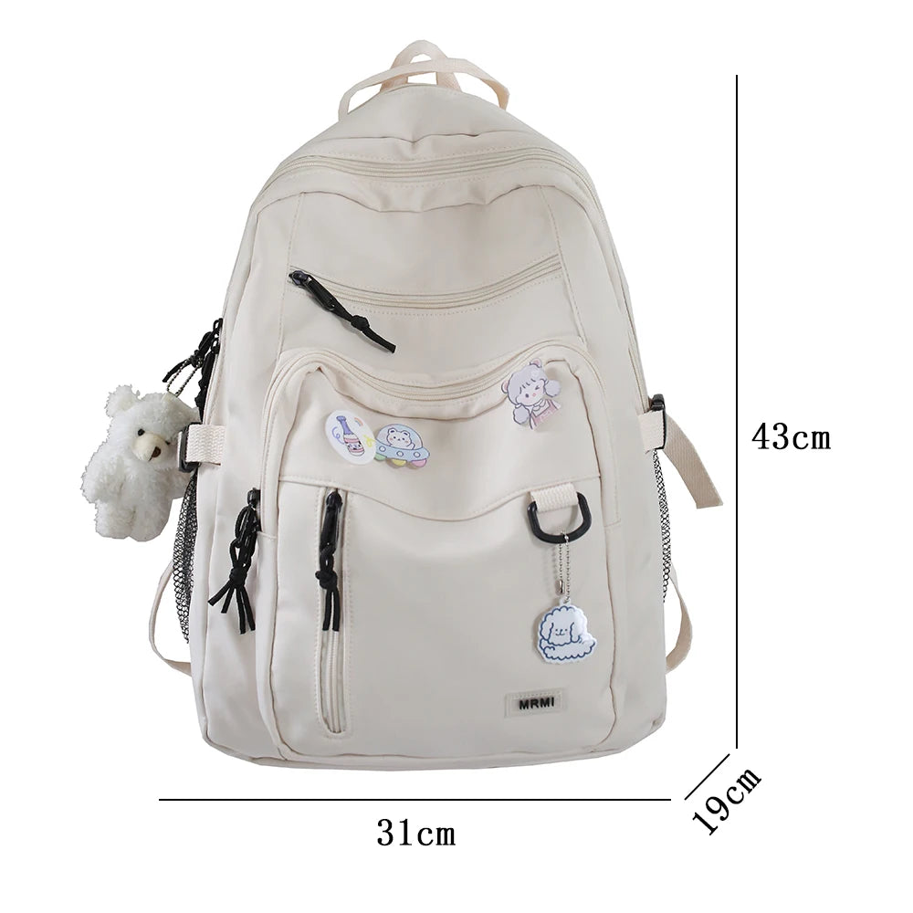 Modni veliki student ruksak Nova značka ruksack za djevojčice Školska torba Visoki kapacitet Ženski ruksak Slatko slobodno putovanje mochila