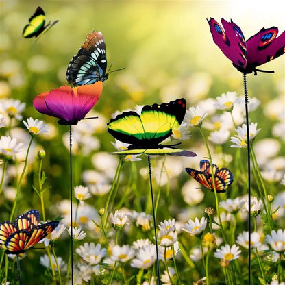 Groupe de papillons jardinière jardinière coloré fantaisiste papillons enjeux décoracion décoration décoration de décoration extérieure