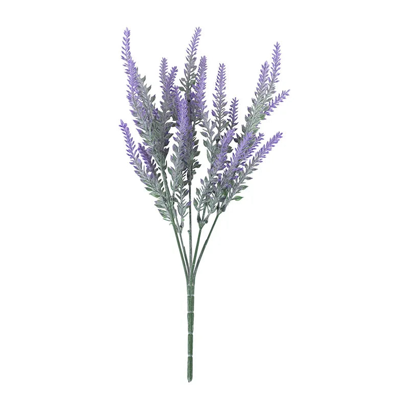 Fullt af Provence lavender plast gervi blómum Falskum plöntum Brúðkaupsheimili Skreyting jólaborð skraut