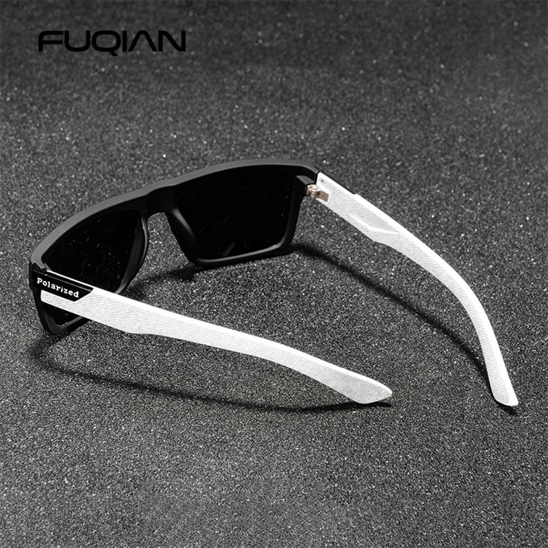 Fashion Black Ochelari de soare polarizate pentru bărbați pentru femei clasice pătrate pahare masculine pahare de soare elegant în aer liber conducere de pescuit nuanțe sportive uv400