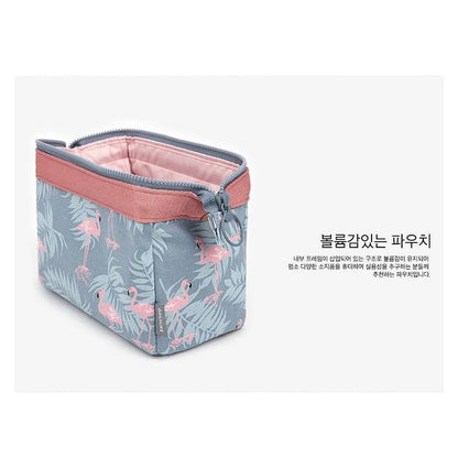 New Fashion Cosmetic Bag Women Waterproof Flamingo Makeup Bags Travel Organizer Toiletry Kits Portable Makeup Bags Beautician