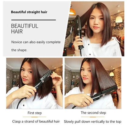 Professional Hair Straightener Four-gear Flat Iron Ceramic Heating Plate Wet&Dry Heats Up Fast Straightening Styling Tool
