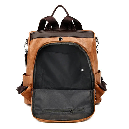 Fashion Antift Women Backpacks famoso marchio di alta qualità PU Verifica zaino da viaggio per viaggi di grande capacità borse per spalle di grande capacità