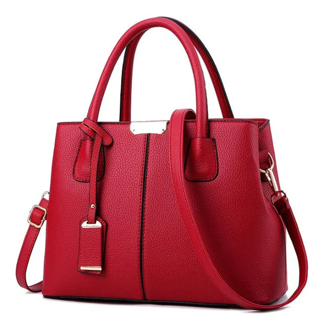 Yogodlns Famous Designer Brand Bags Women Leather Handbags New Luxury Ladies Hand Bags Purse Fashion Shoulder Bags Winered 30x13x22cm