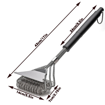 Brosse grillée de sécurité - Bristle Brussage BBQ sans barbecue résistant à la rouille Nettoyer de barbecue en acier inoxydable - Grands accessoires de grillades