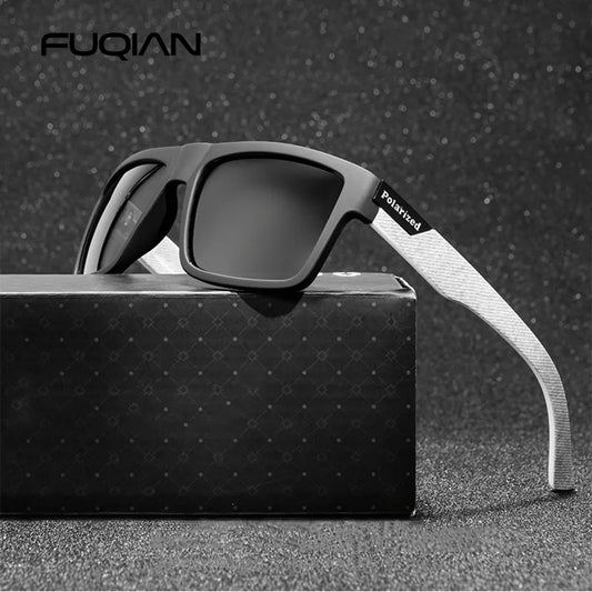 Moda e zezë e polarizuar e syze dielli burra gra klasike katrore katrore syze dielli meshkuj me stil të jashtëm për të vozitur sportet e peshkimit të sporteve uv400