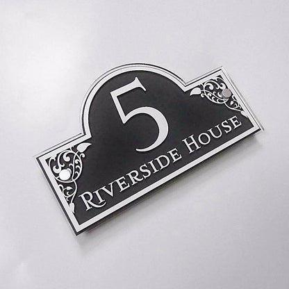 Customized HOUSE SIGN NAME NUMBER PLAQUE STREET ADDRESS PLATE PERSONALISED MADE TO ORDER