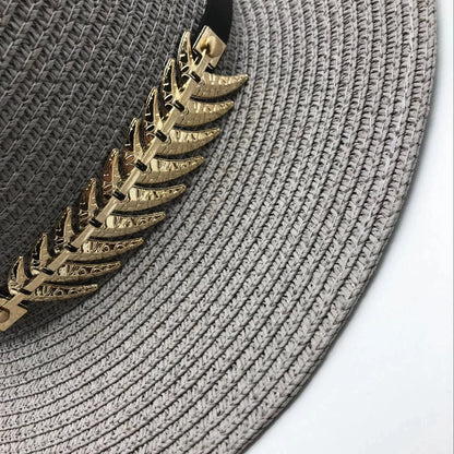 HOT PREDAJ ŠTVÁRNA BRIM Summer Beach Sun Sun Hat Ženy Muži Panama Vintage fedora Straw Hat Men britský štýl Sunshade Slaw Caps