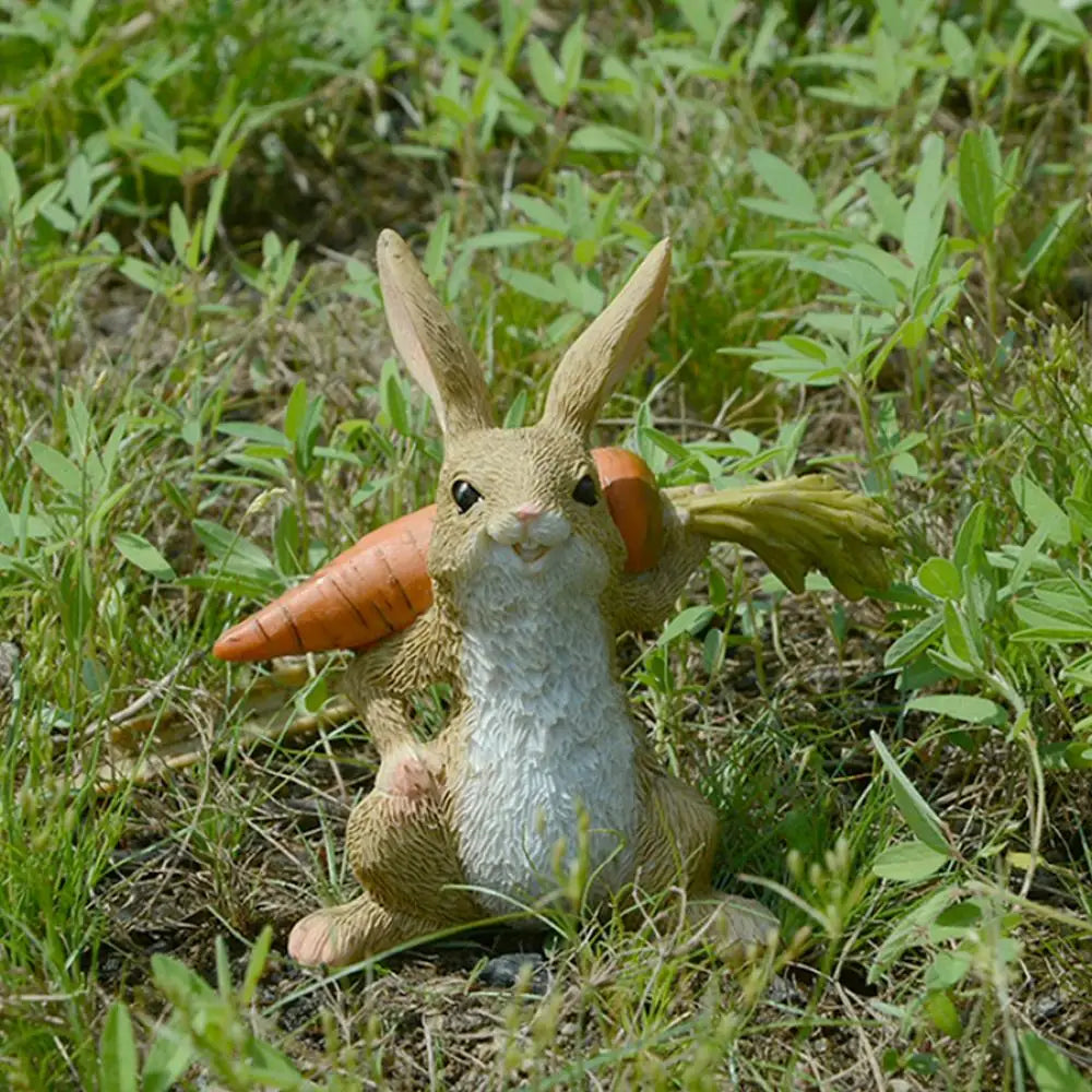 Alltägliche Kollektion Ostern Dekorationen für heimische Kaninchen -Figuren Miniatur Tabletop Ornamente Fairy Garden Thanksgiving
