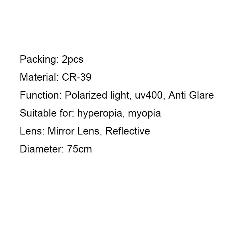 Custom1.50 Reseptfargede linser CR-39 Mirror Solbriller Linse Rose Gold Reflective Resin Kvinner Menn Polariserte briller UV400