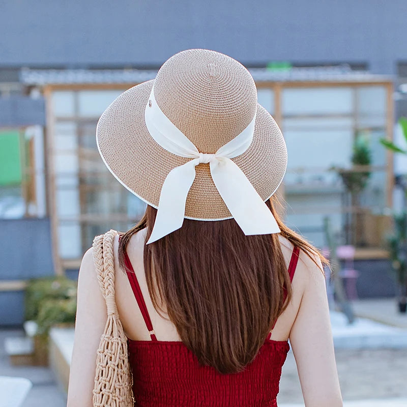 Sommerkvinder hepburn hatte solbeskyttelse hat sol hatte sommer strå hat sol visir strand solbeskyttelse spand hatte til kvinder