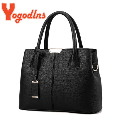 Yogodlns berømte designer brand tasker Kvinder læder håndtasker nye luksus damer hånd poser pungemode skulderposer