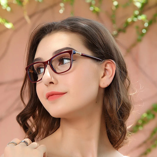 Ochelari de miopie încadrează femeile ochelari de blocare lumină albastră de ochi vintage ochelari de ochelari de ochelari optici oculos ocli chiari