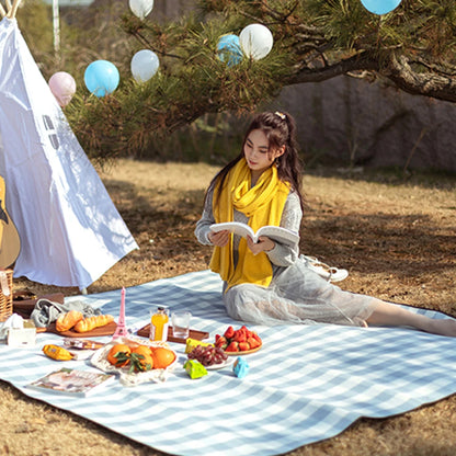 Pikniková prikrývka nepremokavá vlhkosť nepriestrelná veľká plážová rohož prenosná zložená kockovaná pikniková podložka pre vonkajšie turistické cestovné kemping