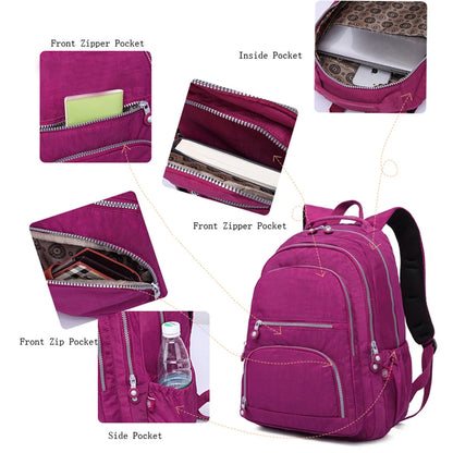 Tegaote Mochila Feminina Nylon School Bags for Girls 2024 Nylon Waterproof Cestovné balenie BAG Dámsky notebook bagpack