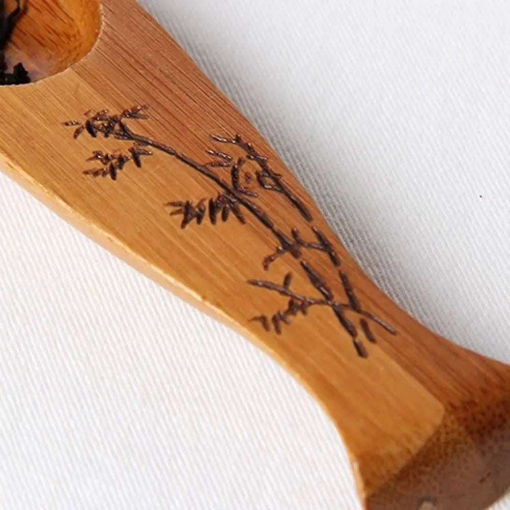Teaware Accessories Spoon Coffee Filter Scoop Tableware Wooden Chinese Style