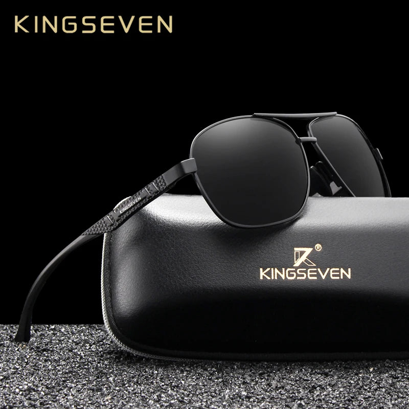 Kingseven 2022 Men Bărbați din aluminiu ochelari de soare polarizați UV400 Oglindă Oglindă Masculină Femei pentru bărbați Oculos de Sol