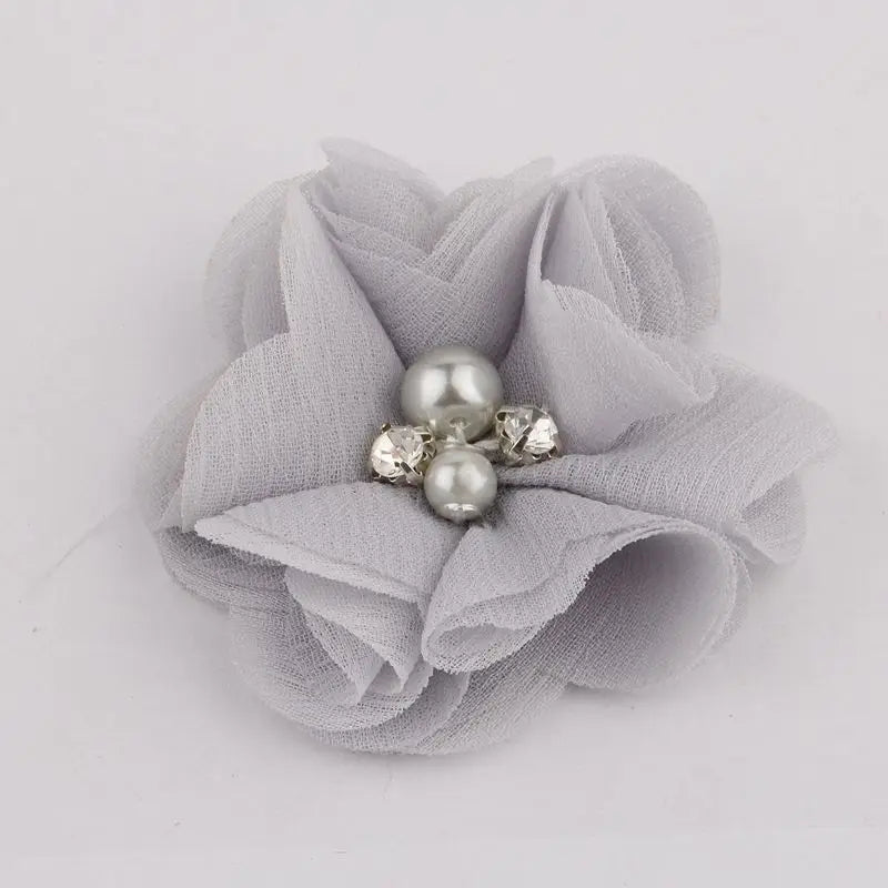 10 stcs 2 "35Colors Mini Chiffon Fabric Flower voor bruiloft uitnodiging kunstmatige bloemen voor kledingdecoratie