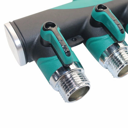 3/4" Agriculture Irrigation Splitters Metal One-to-four Valve Distributor Garden Water Connectors USA Standard Thread 1 Pc