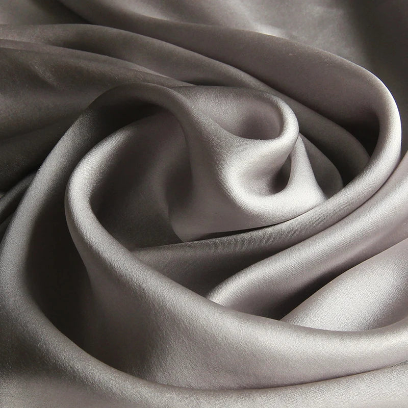 100% REAL SILK SHENS MULHERES Brand de luxo 2021 Hangzhou Silk Saips para senhoras Solid Neckerchief Silk Silk Fouard