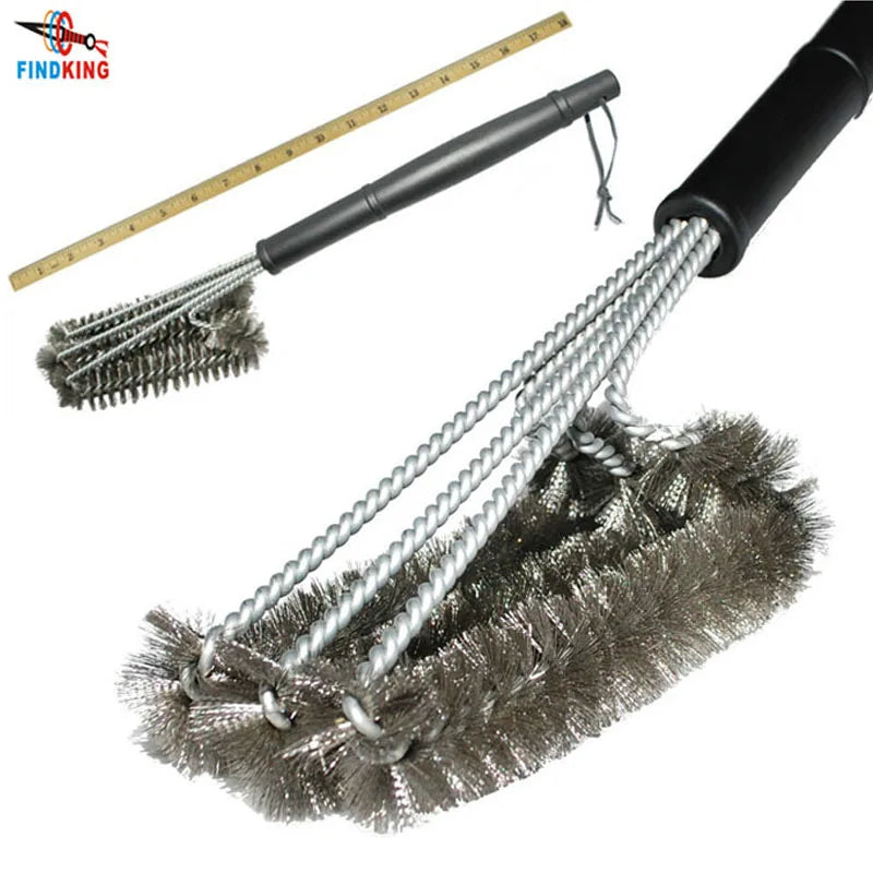 Brosse de nettoyage de grillon Brosse BBQ Brosse de gril 3 Brosses en acier inoxydable dans 1 Cleanin BBQ ACCESSOIRES MEILLEUR BAGAR