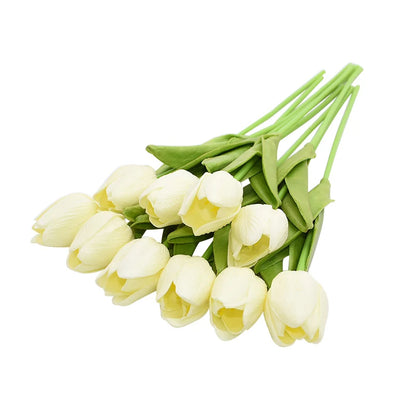 10pcs Tulip artificial floare reală atingere artificială buchet pe flori false pentru decorațiuni de nuntă flori de casă decor de grădină