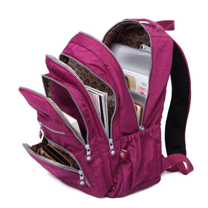 Tegaote Mochila Feminina nylonowe torby szkolne dla dziewcząt 2024 NYLON WODY ODPOWIEDZIALNE PAKIETY TOBS BAG Women Laptop Bagpack