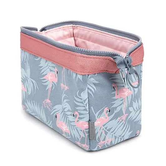Nieuwe mode cosmetische tas vrouwen waterdichte flamingo make -uptassen reisorganisator toilettas kits draagbare make -uptassen schoonheidsspecialiste
