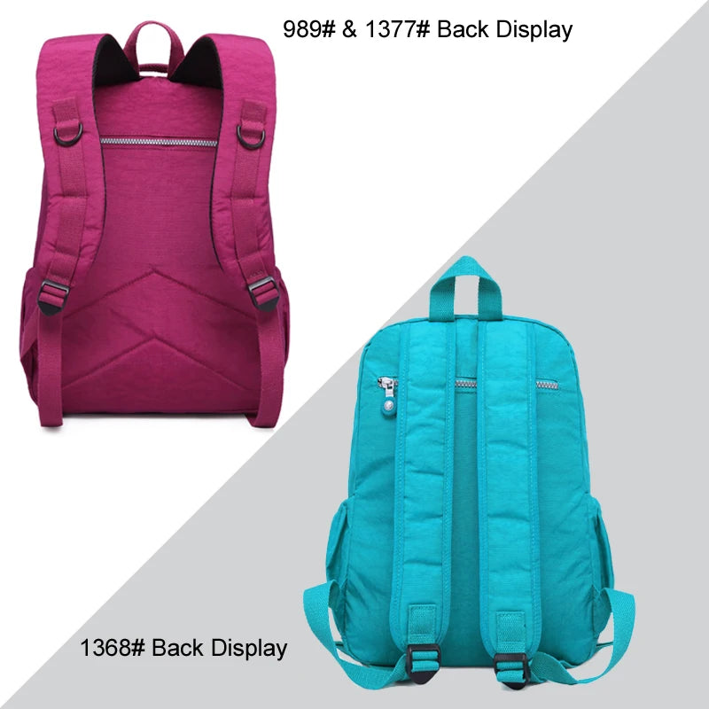 Tegaote Mochila Feminina Nylon School Borse for Girls 2024 Nylon Waterproof Travel Back Bags Borse Women Laptop Bagpack