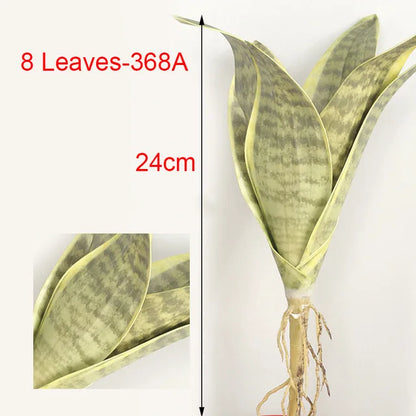 21CM-68CMArtificial Tiger Piran Plants Tropical Plastic Long Leaves Flower Arrangement Material Hotel Office Desktop Home Deco