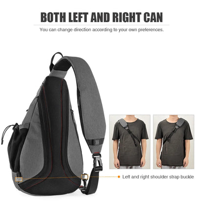 Mixi Men One ombro Backpack Women Sling Bag Crossbody meninos USB Cicling Sports Travel Viagem Versátil Moda Bag Estudantil Escola
