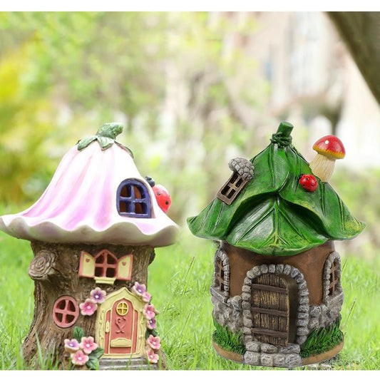 LED Light Multi Craft Miniature Fairy House Solar Power Outdoor Decor LED GARDINE LIGHT YARD dekorace