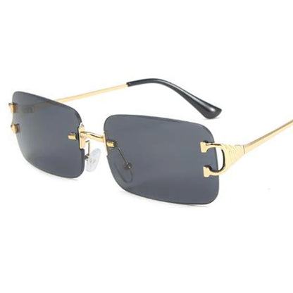 Ochelari de soare pătrați de lux femei designer de marcă mic dreptunghi ochelari de soare bărbați bărbați ochelari de epocă lentile limpezite fără margini oculos