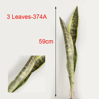 21CM-68CMArtificial Tiger Piran Plants Tropical Plastic Long Leaves Flower Arrangement Material Hotel Office Desktop Home Deco