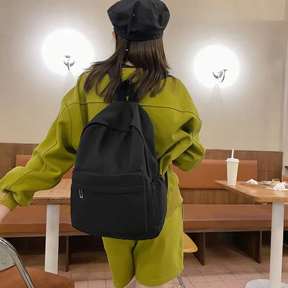 Mochila de moda lienzo de lienzo mochila bolso de hombro antirrobo nuevo bolso escolar para adolescentes escolar de niñas backapck femenina