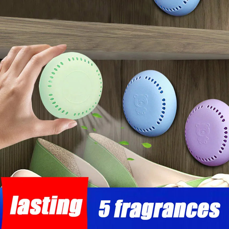 5 fragrances Toilet Aromatherapy Fragrance Lasting Solid Air Freshener Bedroom Wardrobe Car Home Household Fresher Deodorant