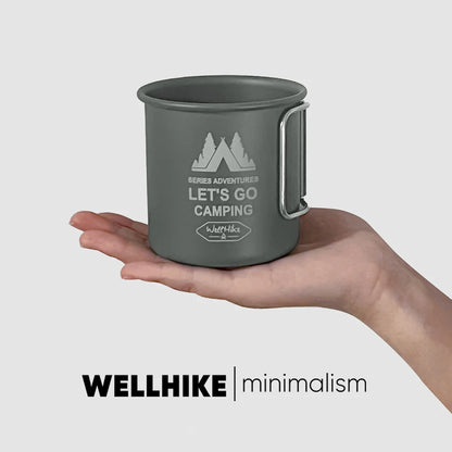 300 ml de taza de campamento Copa de aleación de aluminio Viaje turístico Tormenta de visitas Utensilios de picnic Ultralight Kitchen Setking Camping Cook witres de campamento