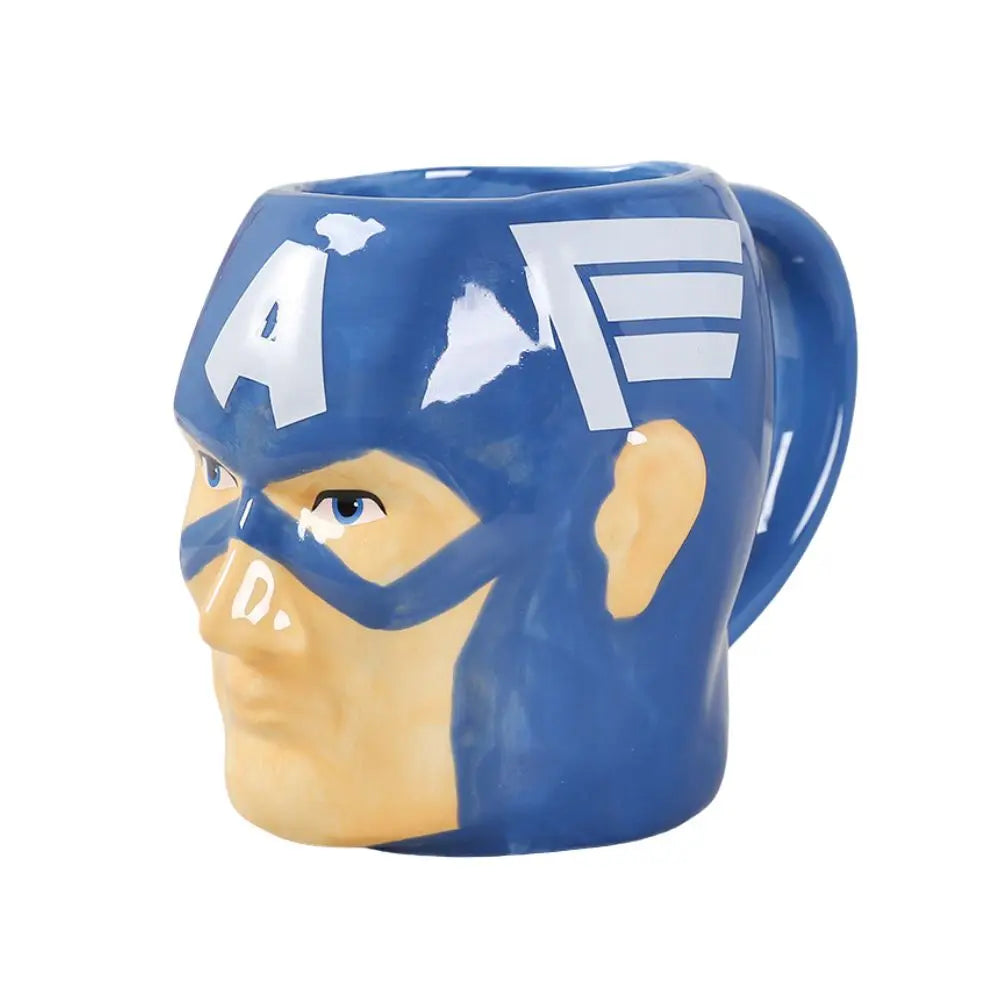450-500ml Ceramics Mug Marvel Avengers Iron Man The Hulk Super Captain America Batman Magical Woman Hero Mug Milk cup Coffee cup