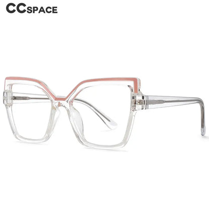 54463 Blau Lichtfiltergläser Quadrat großer Rahmen Mode einfache TR90 Optische Brille Rahmen Ladies Mode Computer Brillen