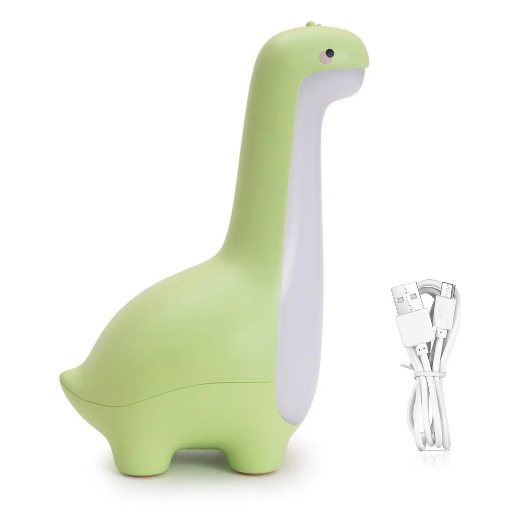 Long Necked Dinosaur Light USB Charging Soft Light With Sleeping Light Children's Cartoon Bedside Feeding LED Cute Night Light